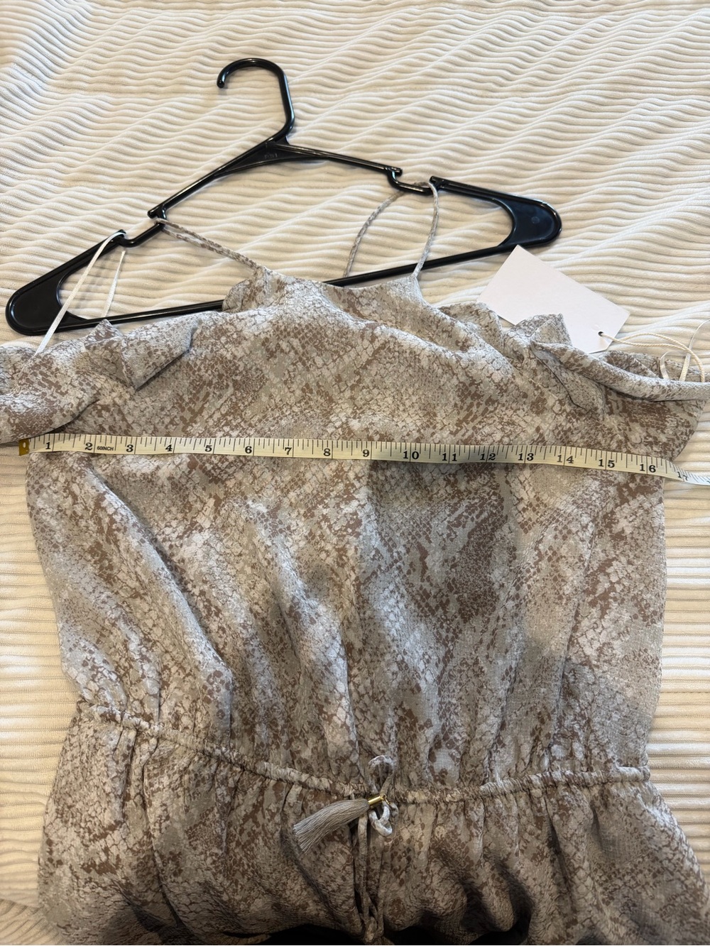 Life By Sea Snake Print Dress - Taupe & Cream snake print - Picture 9 of 9